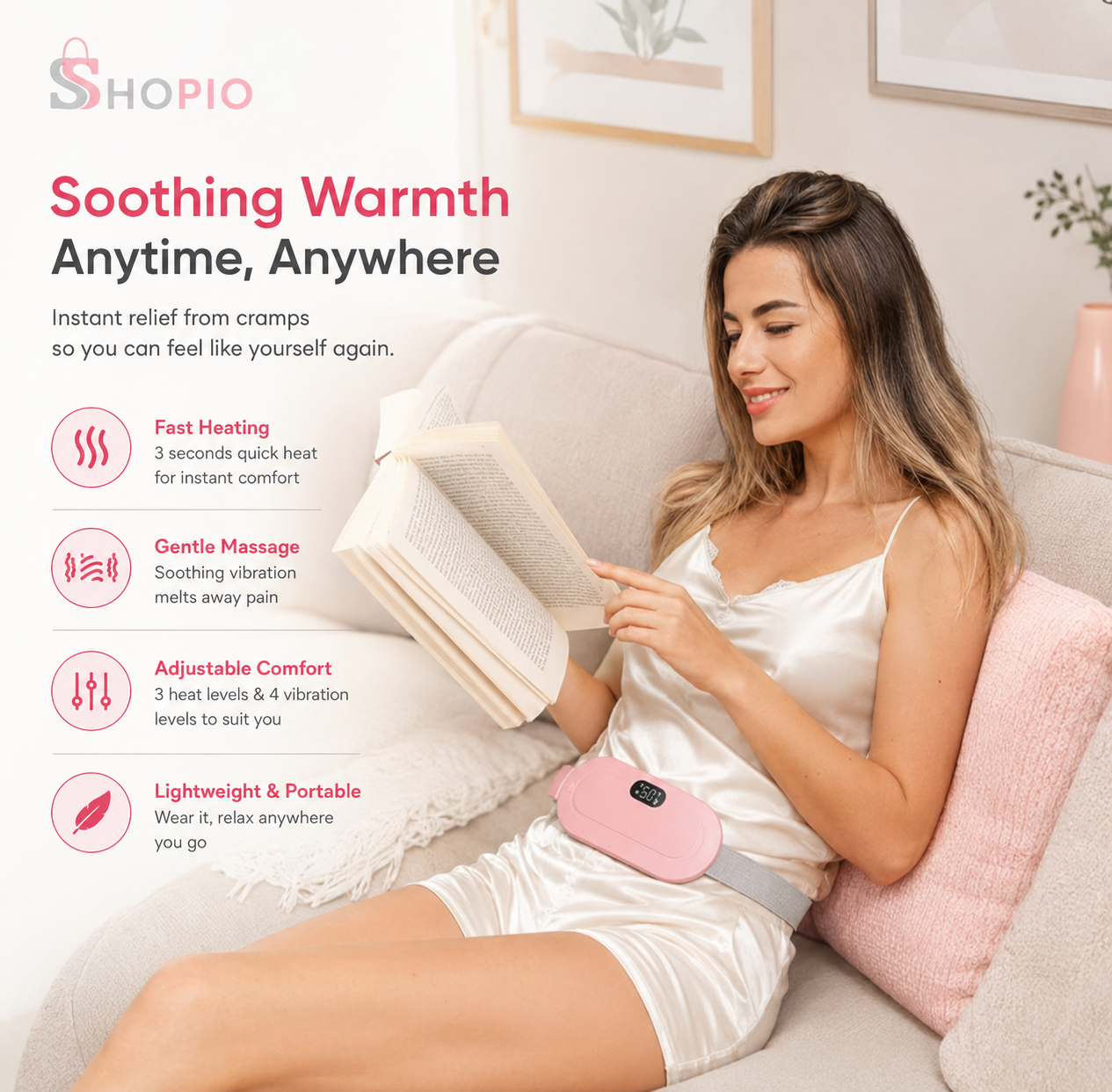 Customized Heating & Massage Cramps Belt