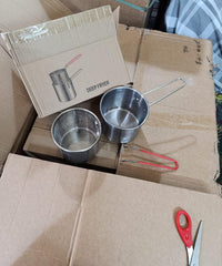 Deep Frying Pot with Strainer Basket – 1200ml Stainless Steel Oil Fryer | Gift Box Packing