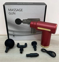 Professional Massager Gun – 4 Interchangeable Heads | Deep Tissue Muscle Relief