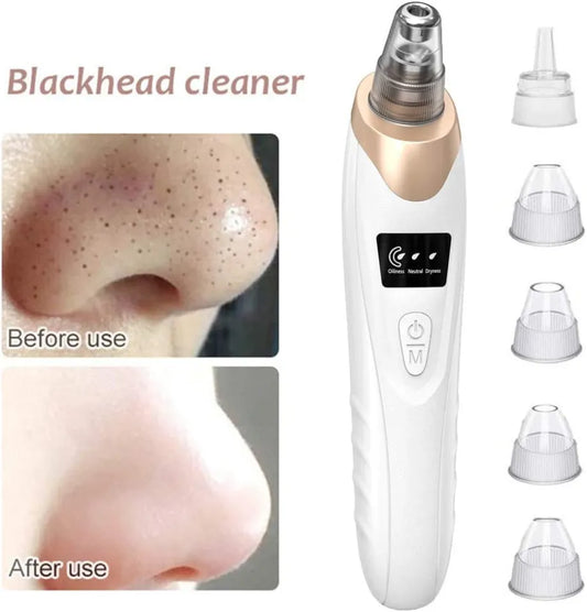 5 In 1 Blackhead Remover Machine – Rechargeable Pore Cleaner & Skincare Device