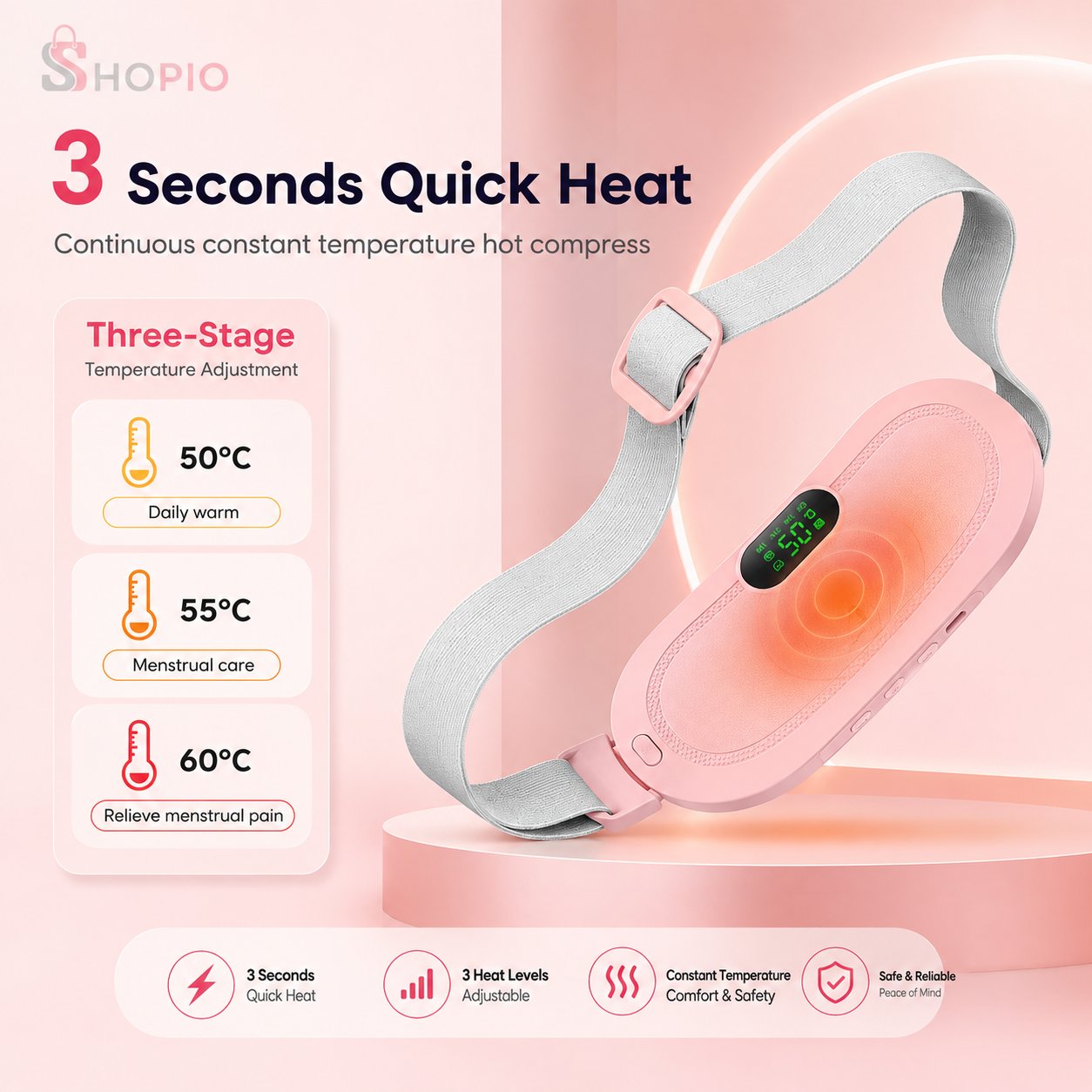 Heating & Massage Cramps Belt