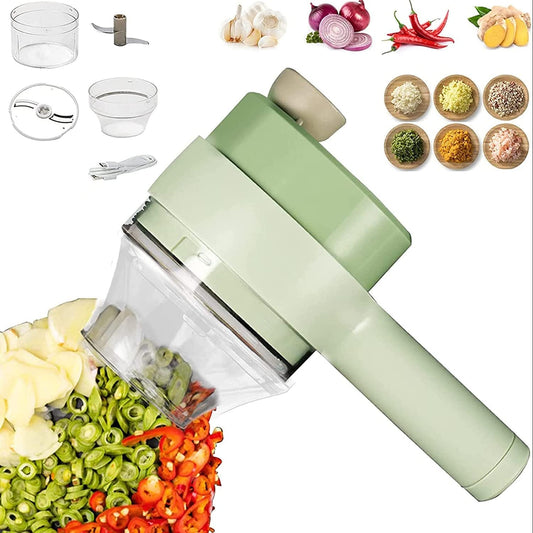 Electric Handheld Vegetable Cutter Slicer Multi-functional Food Chopper