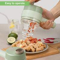 Electric Handheld Vegetable Cutter Slicer Multi-functional Food Chopper