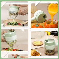Electric Handheld Vegetable Cutter Slicer Multi-functional Food Chopper