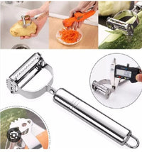 Stainless Steel Multi Peeler – Ergonomic Fruit and Vegetable Peeler with Hanging Hook