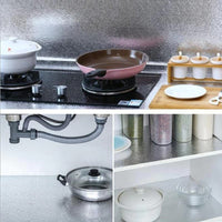 Self-Adhesive Kitchen Oil-Proof Sticker Roll | Waterproof Aluminium Foil Sheet |