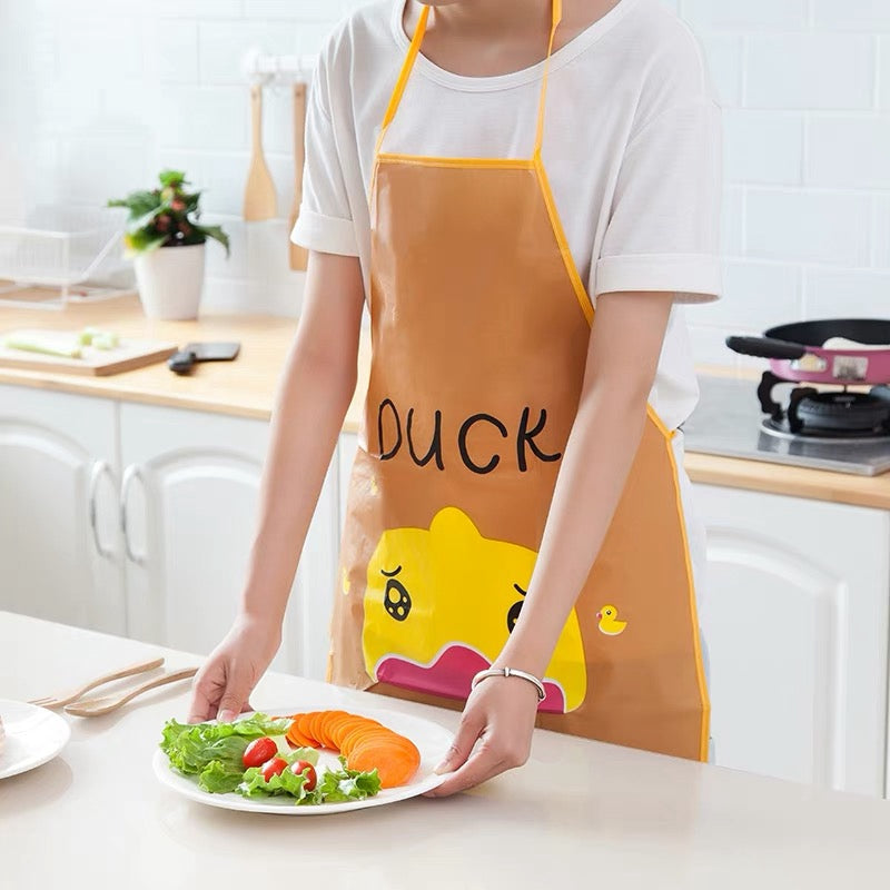 EVA Material Apron – Soft, Elastic & Durable Apron with Random Character Design | Kitchen & Craft Use