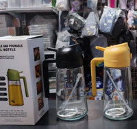470ml Kitchen Glass Oil Sprayer Bottle – 2-in-1 Olive Oil Dispenser & Sprayer | Transparent Glass