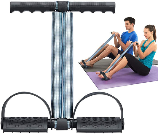 Tummy Trimmer Double Spring Resistance Trainer – High-Quality Core & Full Body Workout Tool for Home Gym