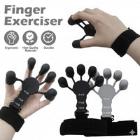 Silicone Gripster Grip Strengthener & Finger Stretcher – 3-Level Resistance Hand Grip Trainer | Gym, Therapy & Daily Use