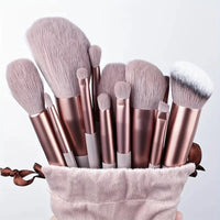 13 Piece makeup Brush Set With Pouch
