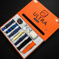 7-in-1 Ultra 3 Smart Watch – 7 Interchangeable Colorful Straps | Wireless Charging | Premium Gift Box