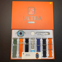 7-in-1 Ultra 3 Smart Watch – 7 Interchangeable Colorful Straps | Wireless Charging | Premium Gift Box