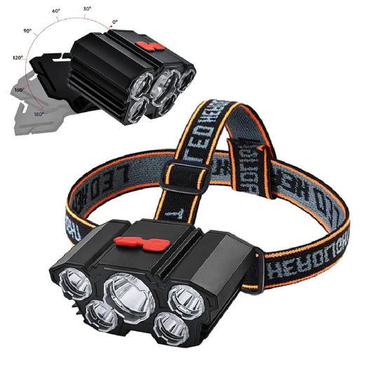 L-T21 LED Highlight USB Headlight – Rechargeable Portable Head Torch | Bright Illumination for Outdoor, Work & Daily Use