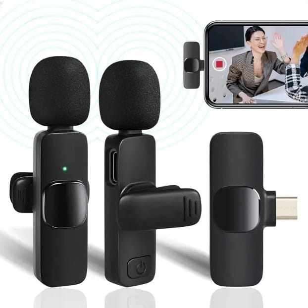 K9 Professional Wireless Lavalier Lapel Microphone – Omnidirectional Condenser Mic for Android | Interview, Podcast, Vlog & YouTube