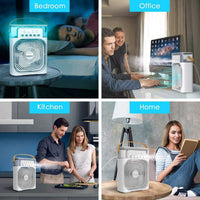 Mini Portable Air Cooler Fan – Evaporative Cooling, 3-Speed Personal Air Conditioner | USB Powered for Home, Office & Travel (Random Color)