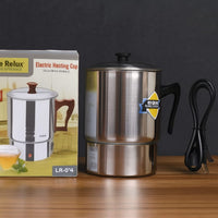 Life Relax Electric Water Kettle 1.0L – Stainless Steel 350W Portable Electric Boiler | Tea, Coffee, Milk & Instant Foods | LR-014