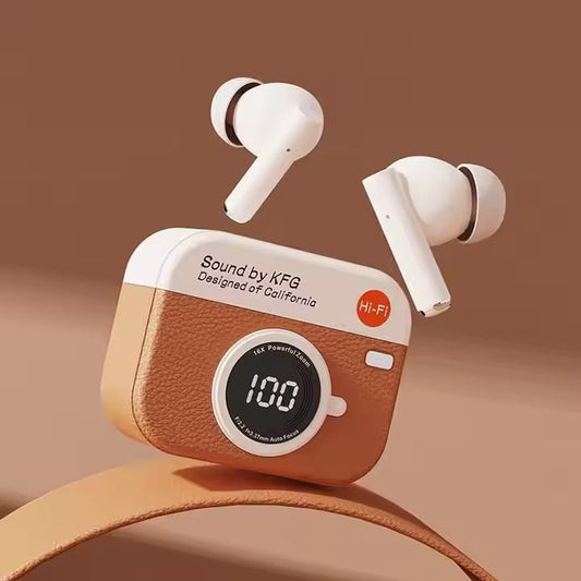 X73 TWS Wireless Earbuds – Game Box Edition with LED Digital Battery Display | Retro Design True Wireless Stereo Earphones (Random Color)