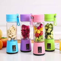 Portable Blender - Rechargeable Electric USB Juicer Cup | 380ml Travel Bottle for Smoothies & Shakes