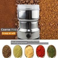 Mini Electric Grinder – Stainless Steel Coffee Bean & Masala Grinder Machine | 85g | 220V