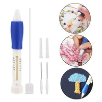 Embroidery Punch Needle Pen Set – 3-Needle Kit with Comfortable Handle | Beginner & Pro Hand Embroidery Tool for Sewing, Crafts & Handwork