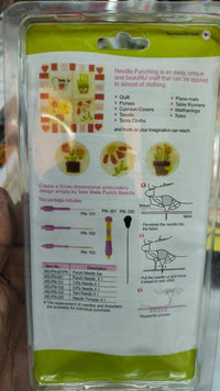 Embroidery Punch Needle Pen Set – 3-Needle Kit with Comfortable Handle | Beginner & Pro Hand Embroidery Tool for Sewing, Crafts & Handwork