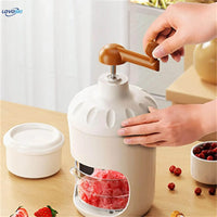 Portable Manual Ice Shaver Machine & Snow Cone Maker – Hand-Crank Slushie Maker with Stainless Steel Blades | Home, Kitchen & Camping