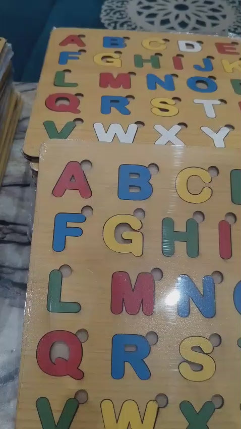 Capital ABC Alphabet Puzzle Board Game – MDF Wooden Learning Toy for Children | Early Literacy & Cognitive Skills